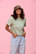 Zola Longer Length Boxy Cut Organic Cotton Tee